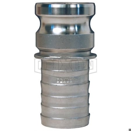 Dixon Boss-Lock Type E Cam and Groove Adapter, 1-1/2 in, Male Adapter x Hose Shank, 316 SS, Domestic RE150NO